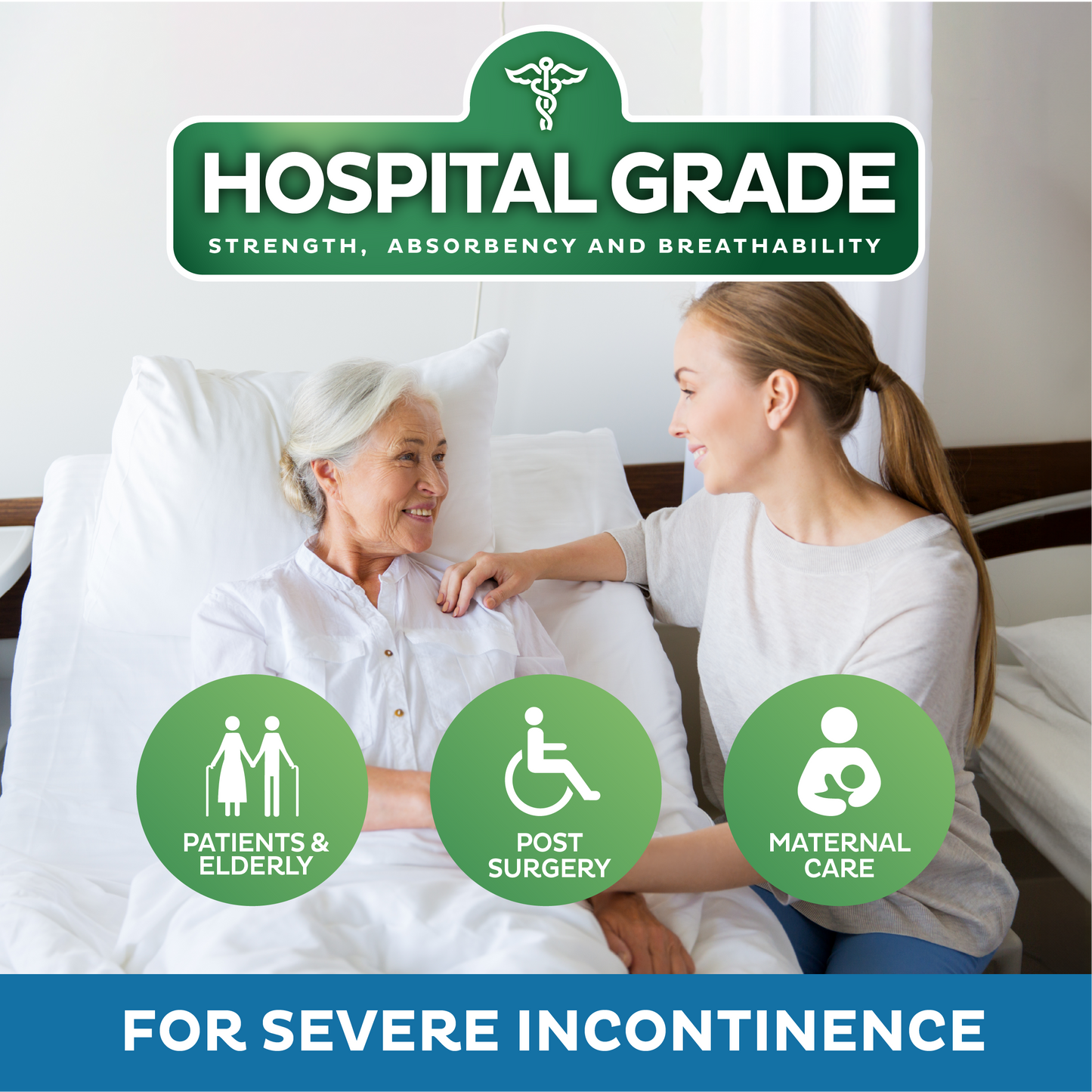 Premium Bed Underpads XXL - 30" x 36" (100 Count)